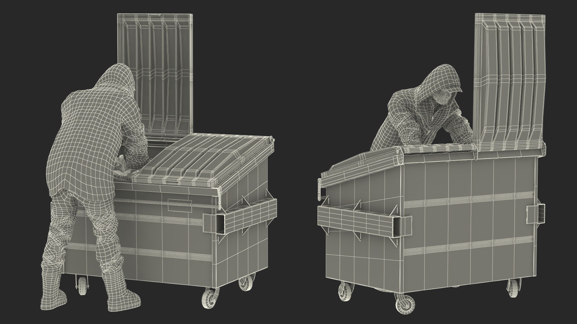 Homeless Man Digs Through Dumpster 3D https://p.turbosquid.com/ts-thumb/yU/Xvqwzx/9j/homelessmandigsthroughdumpster3dmodel034/jpg/1726756358/1920x1080/fit_q87/8b1ae7cc6ffbd4d1cde4d09230a54870a771b8f3/homelessmandigsthroughdumpster3dmodel034.jpg