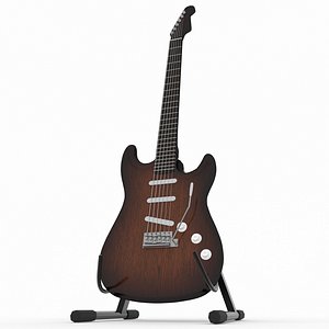 3D Electric Guitar 2 model