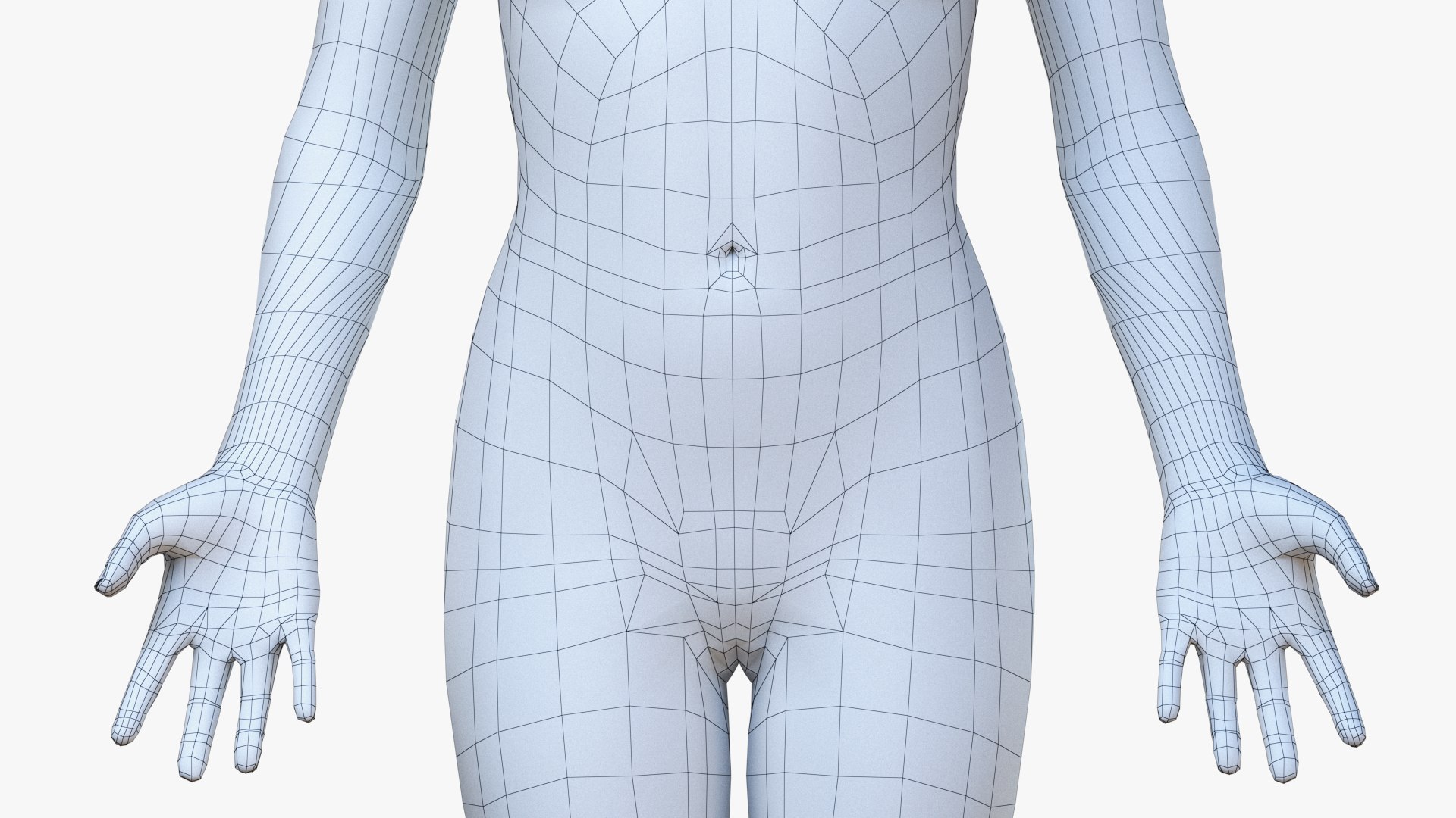 3D Human Female Body Polys Model - TurboSquid 1523958