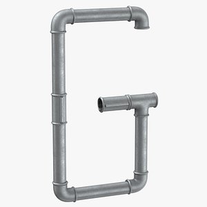 Galvanized Steel Pipe Letter G