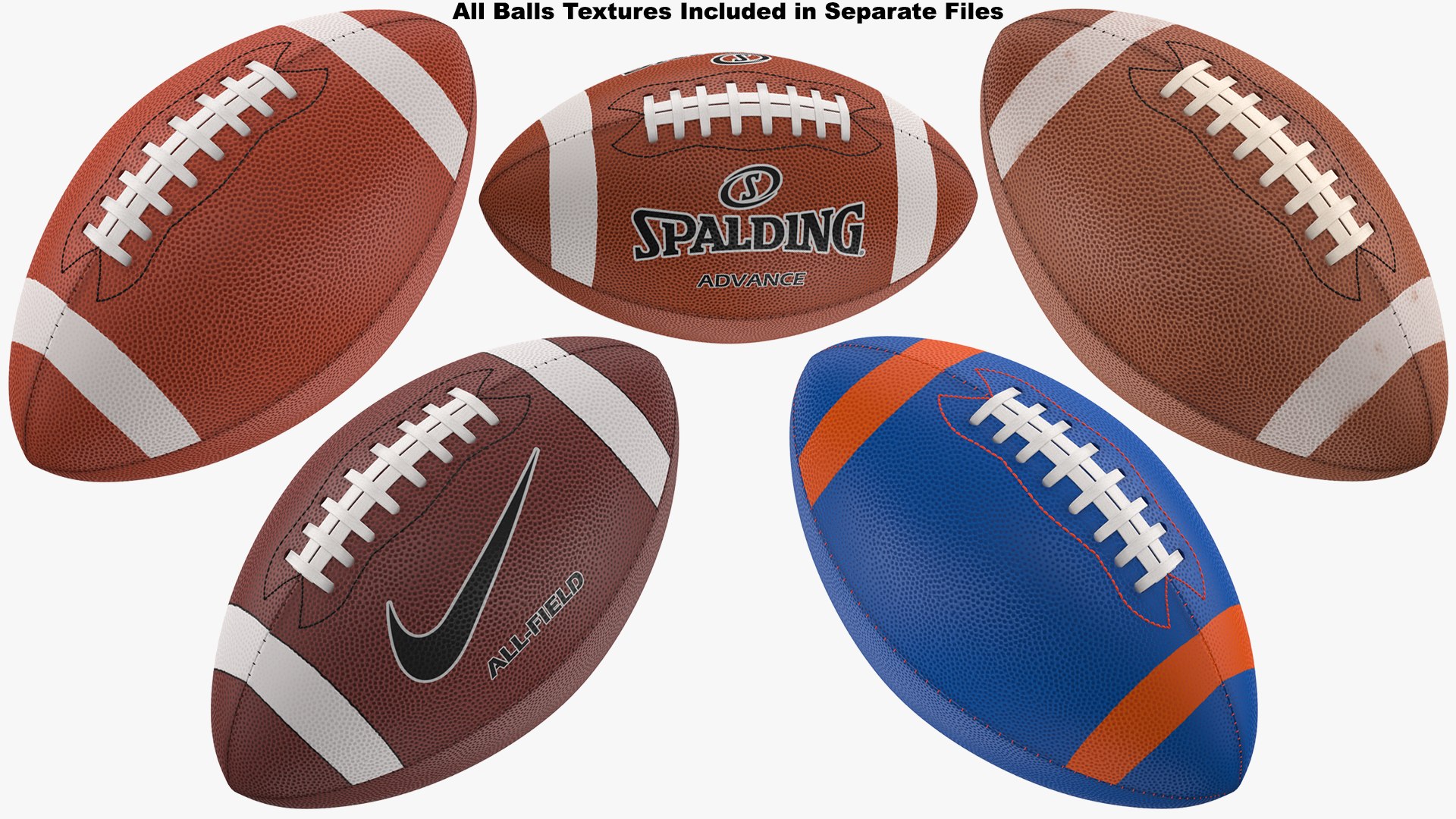 3D 61 Different Balls Collection model https://p.turbosquid.com/ts-thumb/yU/hx6AH0/Dx/americanfootball0112/jpg/1661525101/1920x1080/fit_q87/e8c849e891868df2c8560adff7fdfd8b6ba9303a/americanfootball0112.jpg