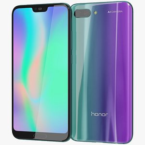 realistic honor 10 green model