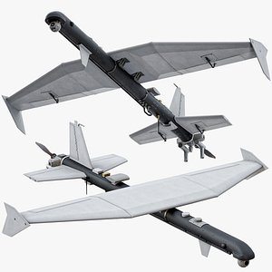 3D Rigged Baykar Sivrisinek Intelligent Loitering Munition UAV PBR