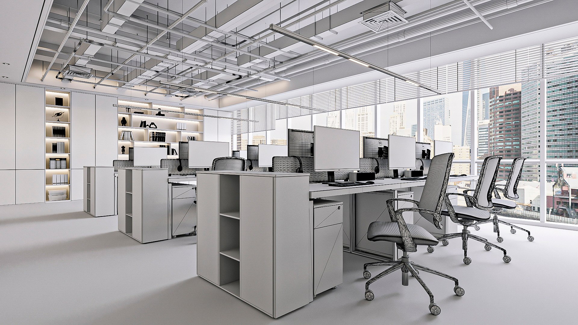 Office Space Design 01 Model - TurboSquid 1963923