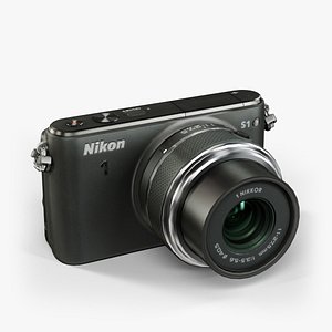 low-poly nikon 1 s1 3d max