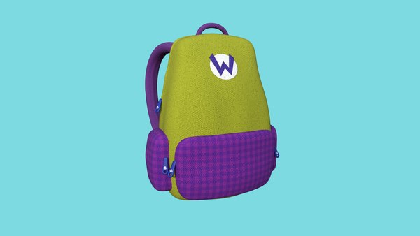 3D Wario Backpack - Fashion Costume - Character Design model
