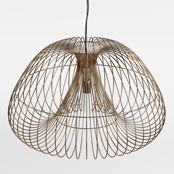 cosmo brass wire pendant light