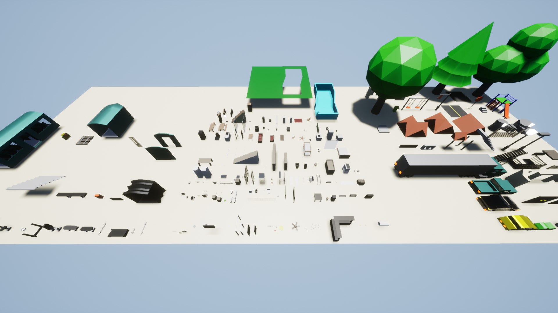 Low Poly City Mega Pack 3D Model - TurboSquid 2243720