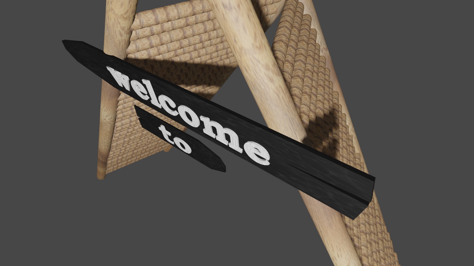 3D Model Wooden Gate - TurboSquid 2008100