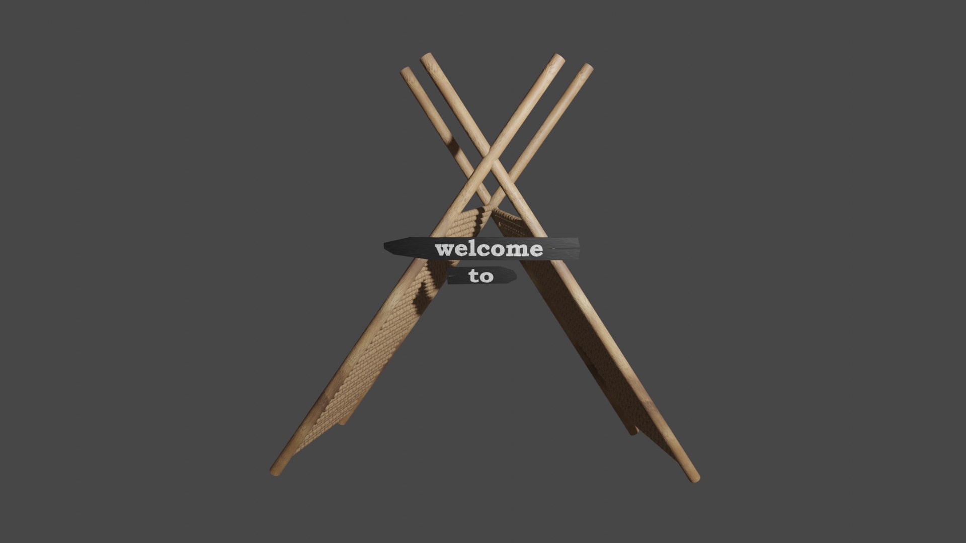 3D Model Wooden Gate - TurboSquid 2008100