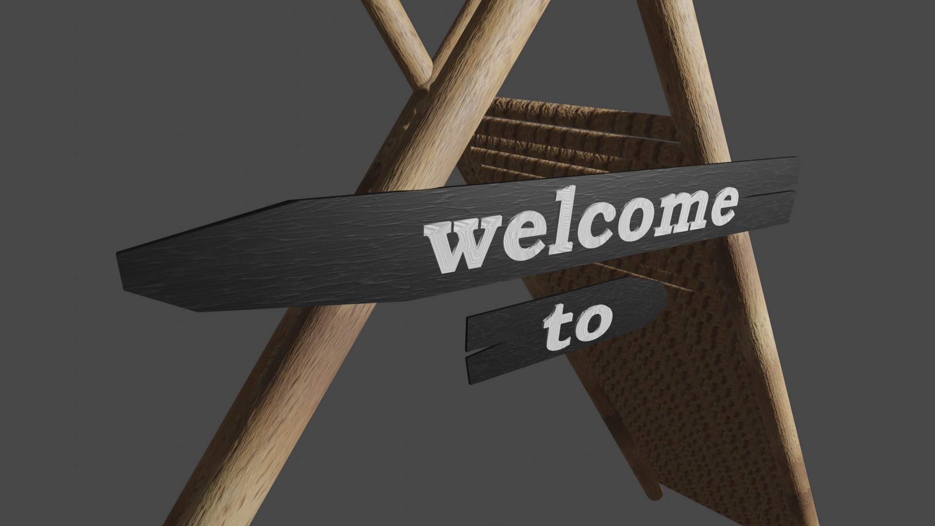 3D Model Wooden Gate - TurboSquid 2008100