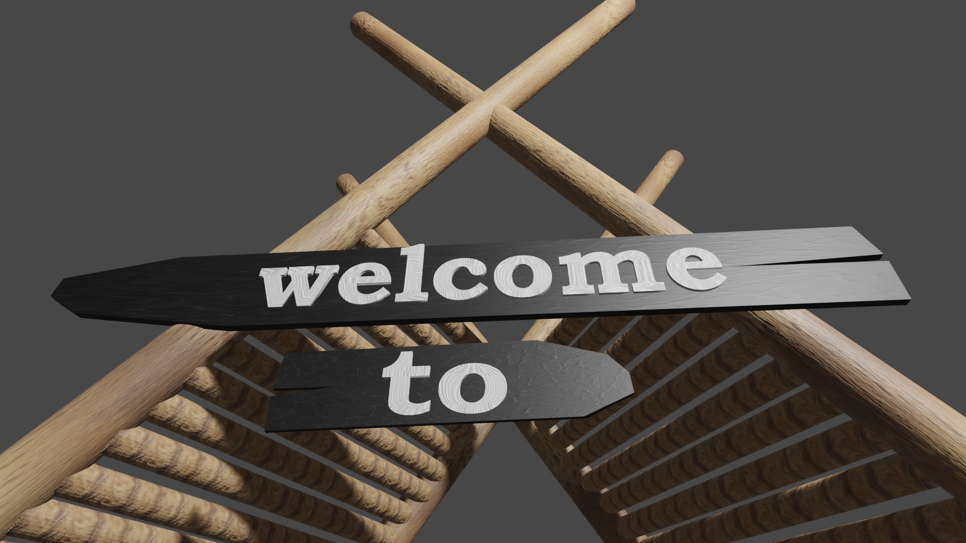 3D Model Wooden Gate - TurboSquid 2008100