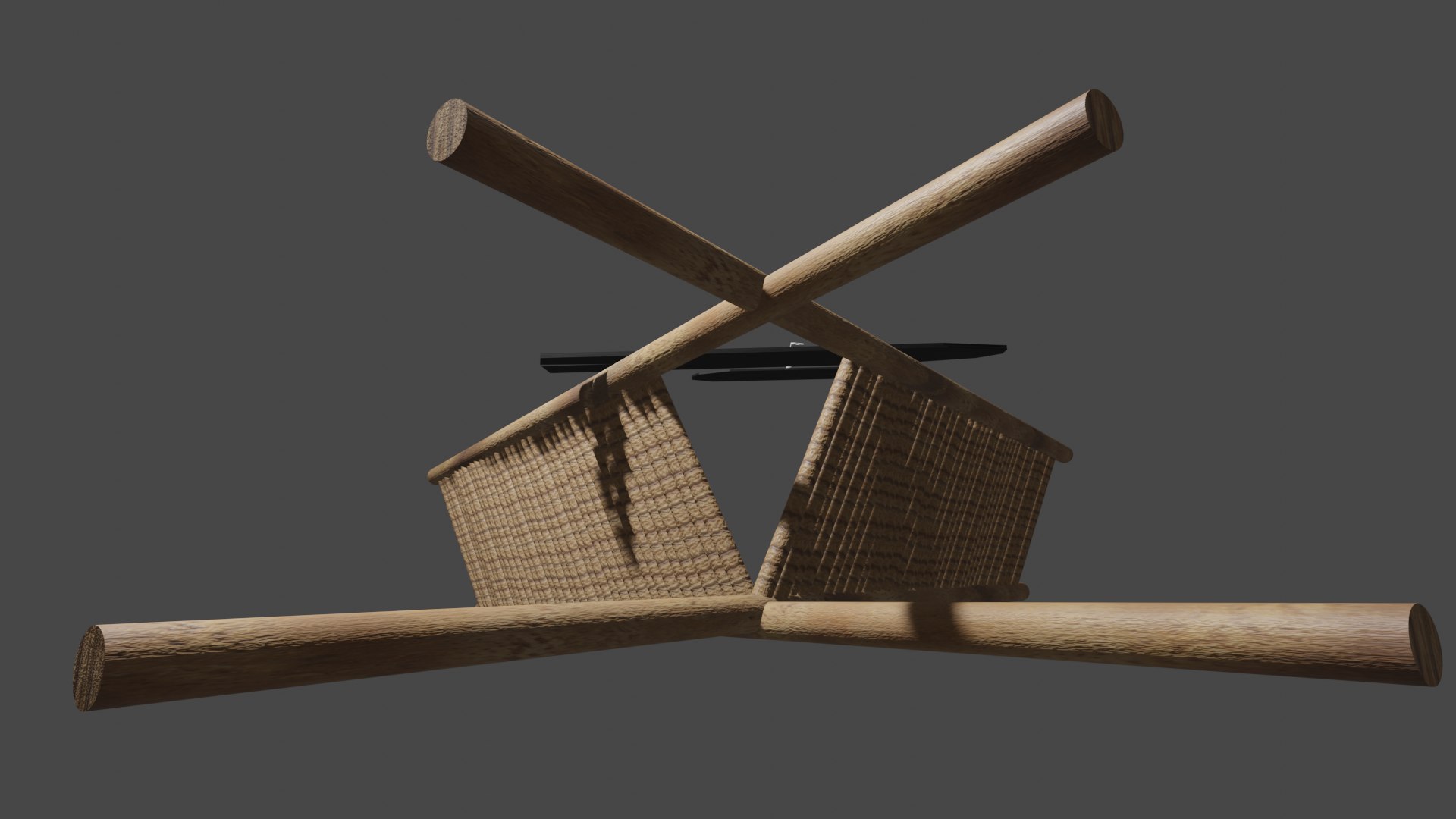 3D Model Wooden Gate - TurboSquid 2008100