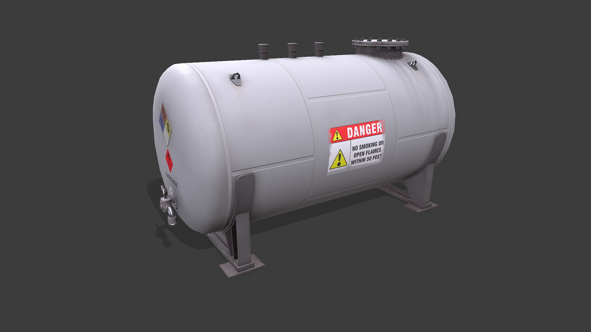 Fuel Tank Low-poly PBR 3D model https://p.turbosquid.com/ts-thumb/yV/A2ZKU0/0Z/screenshot001/png/1742714831/1920x1080/fit_q87/574fbc8a0582029cade8901e5d97626f5301fabd/screenshot001.jpg