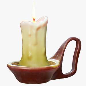 Old Melted Candle PBR
