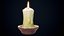 Old Melted Candle PBR