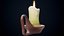 Old Melted Candle PBR