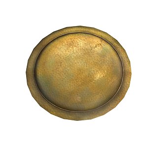 greek shield 3d model