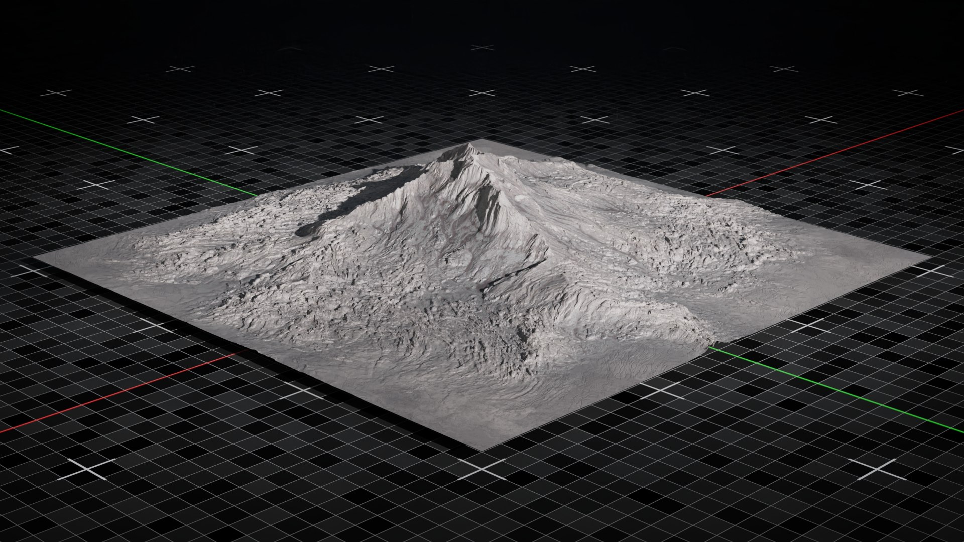 Volcano Terrain Mountain Version 6 Model - TurboSquid 2192161