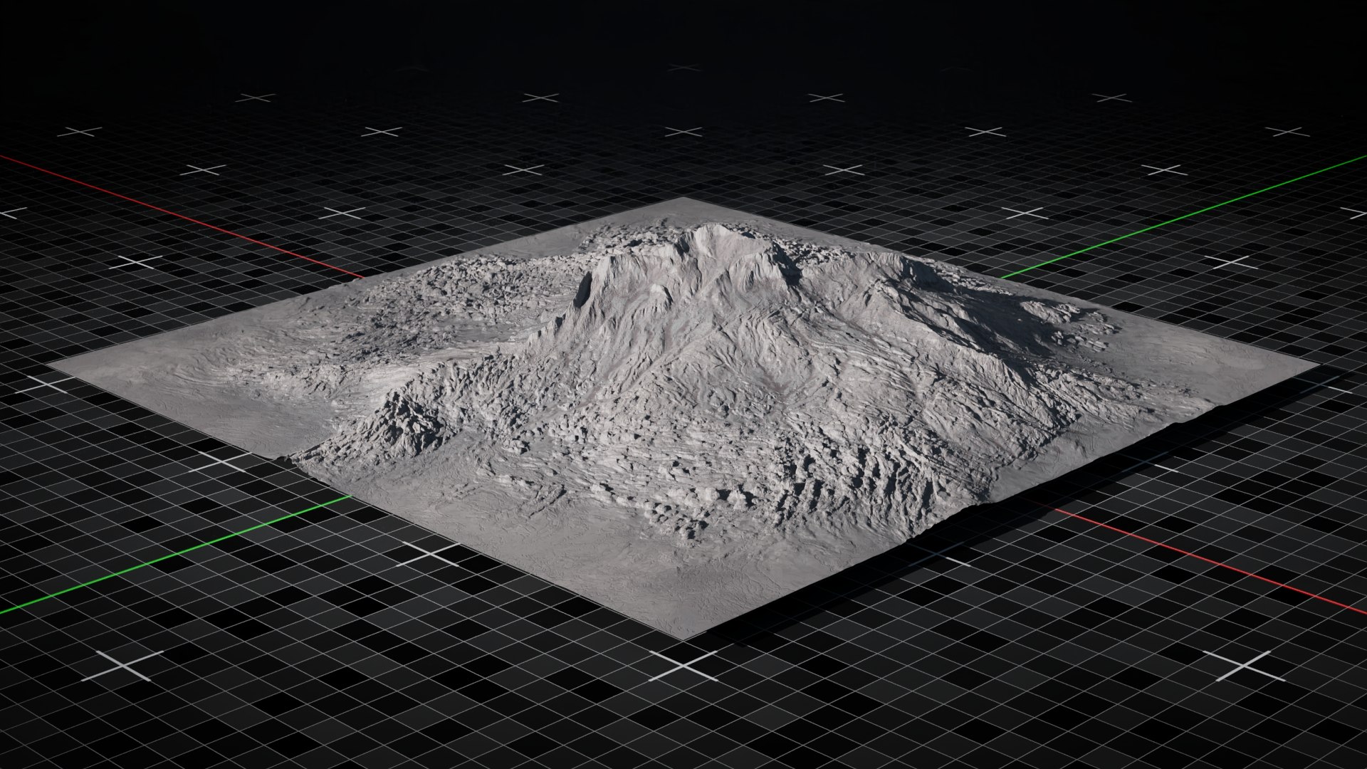 Volcano Terrain Mountain Version 6 Model - TurboSquid 2192161