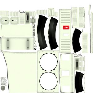 double turbine air conditioner 3D