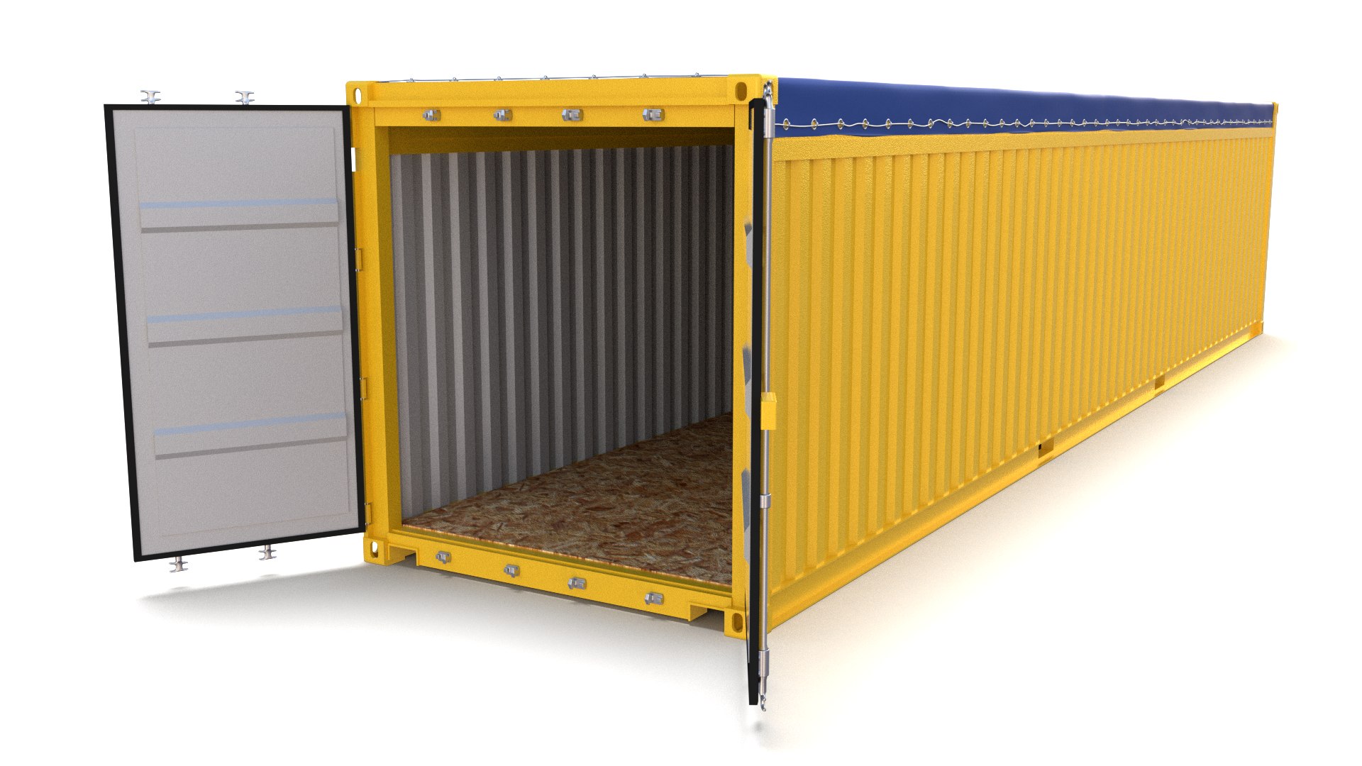 40ft Shipping Container Open 3D Model - TurboSquid 1324643