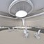 Sala conferenze espositiva futuristica Interni futuristici 3D