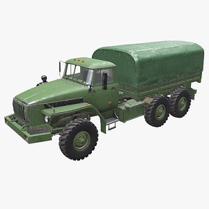 Ural 4320 PBR 3D Model