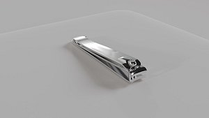 Nail clipper with nail cleaner 3D model