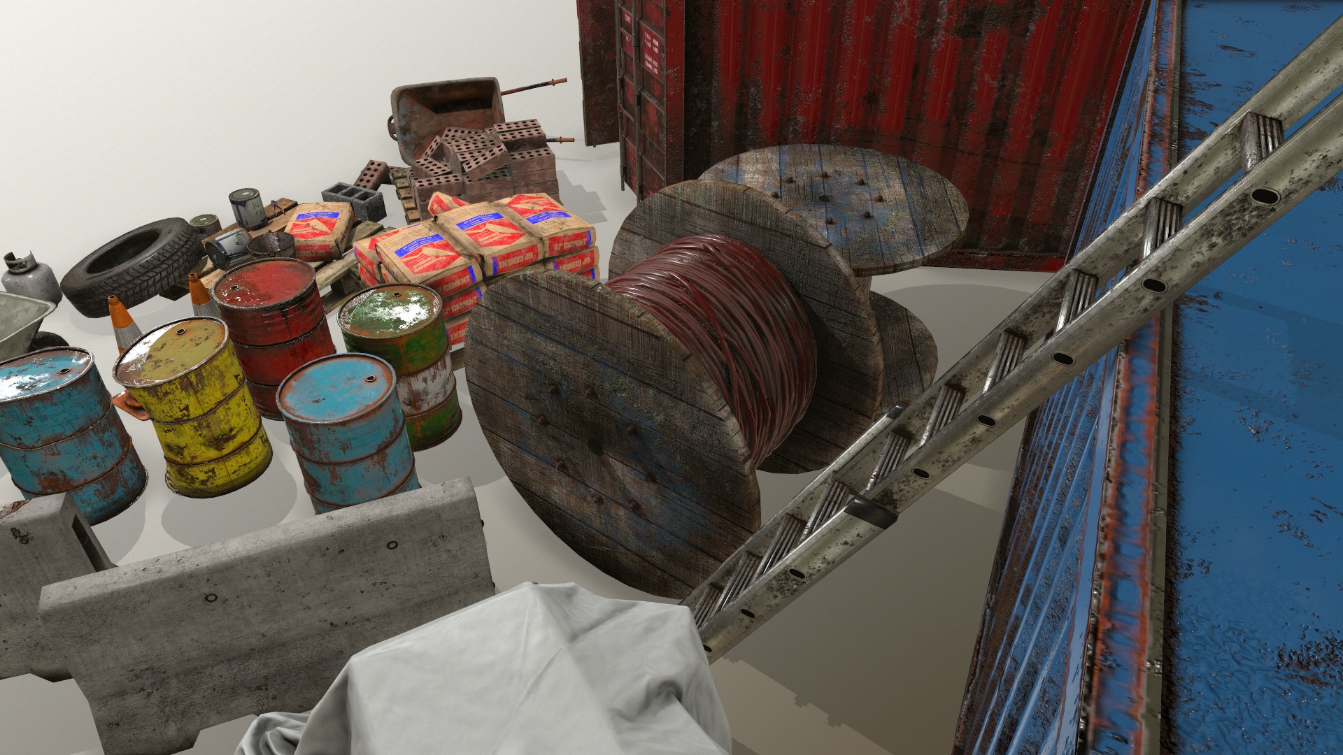 3D Construction Site - Building Site - Industrial - Warehouse - Game Ready Prop Pack https://p.turbosquid.com/ts-thumb/yV/UbcrFk/1a/screenshot015/png/1696007358/1920x1080/fit_q87/ae4ae7c9275b255dc280c8a70311ca563f0e3bf9/screenshot015.jpg