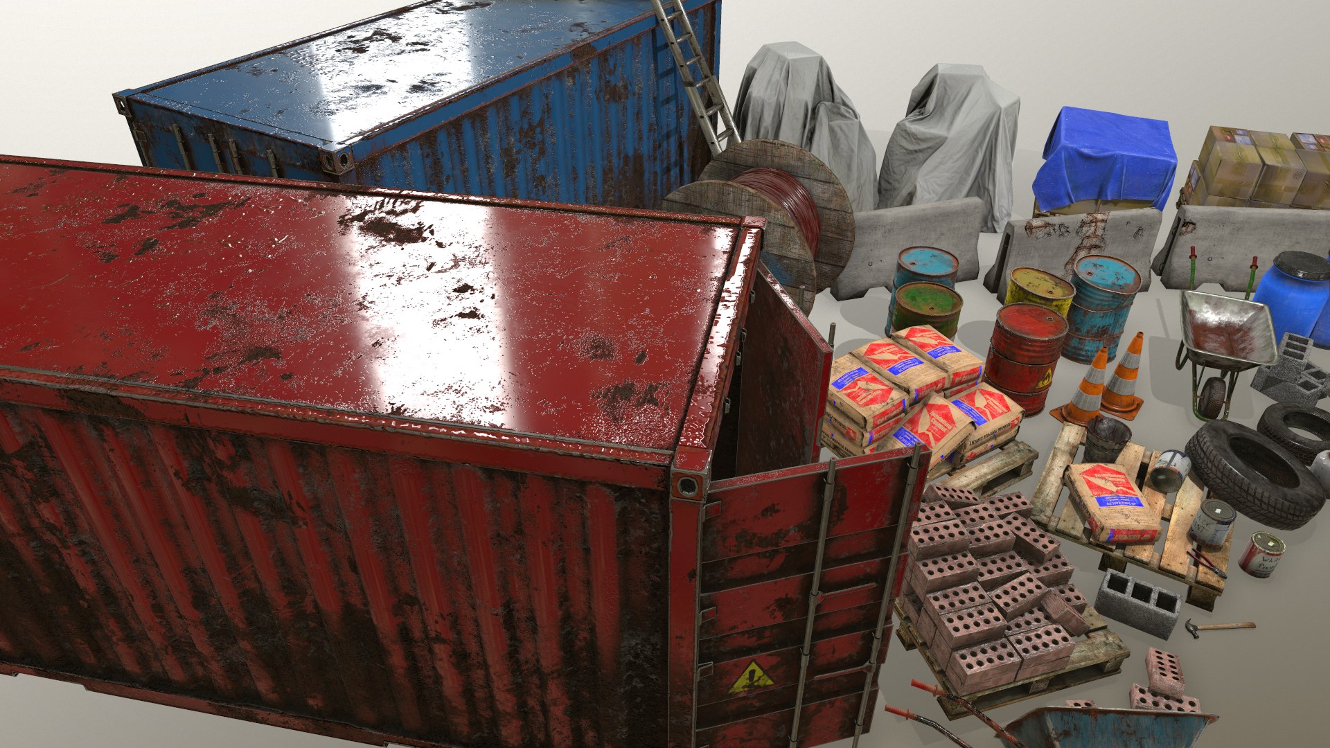 3D Construction Site - Building Site - Industrial - Warehouse - Game Ready Prop Pack https://p.turbosquid.com/ts-thumb/yV/UbcrFk/Iw/screenshot006/png/1696007197/1920x1080/fit_q87/116ca7a107b4eb7b1f1d831618b4f802b3b400c3/screenshot006.jpg