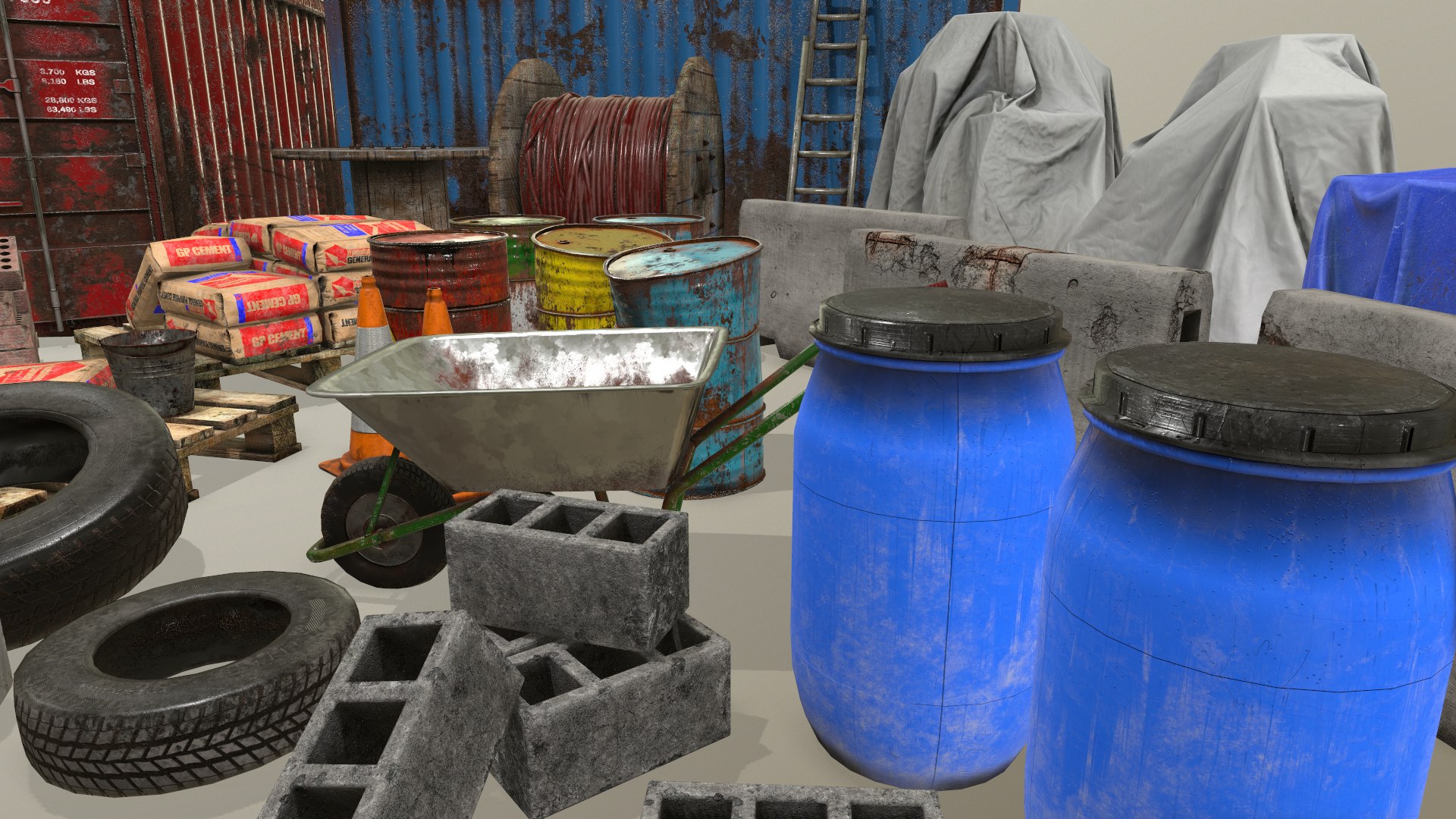 3D Construction Site - Building Site - Industrial - Warehouse - Game Ready Prop Pack https://p.turbosquid.com/ts-thumb/yV/UbcrFk/N4/screenshot001/png/1696007107/1920x1080/fit_q87/b471f6190ace758bf14ad9eed2a0432d6c544c6a/screenshot001.jpg