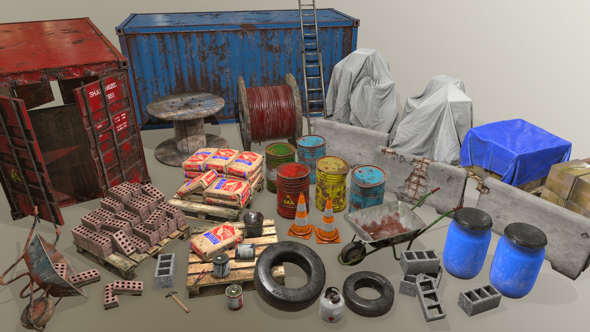 3D Construction Site - Building Site - Industrial - Warehouse - Game Ready Prop Pack https://p.turbosquid.com/ts-thumb/yV/UbcrFk/ql/z0athumb2/png/1696007060/1920x1080/fit_q87/e6dee8744cc2ce7fdd2368796332b91b91fd3223/z0athumb2.jpg