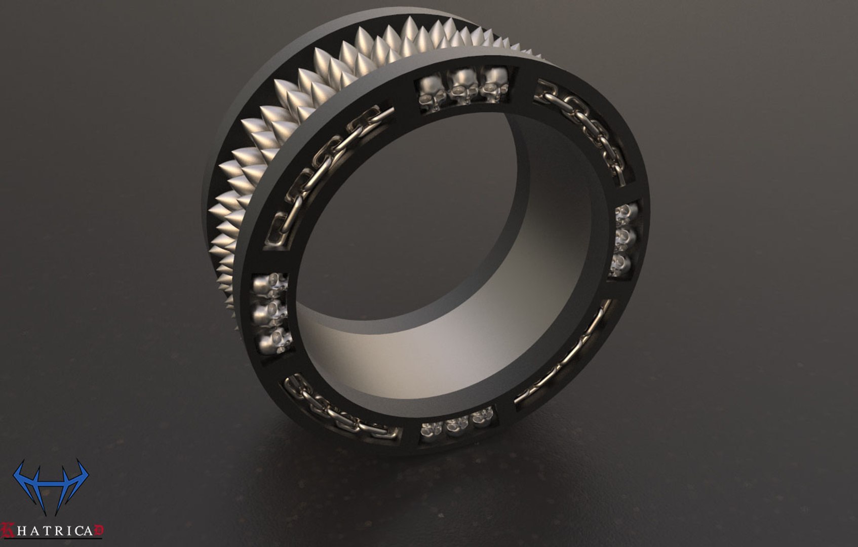 Dungeon Ring Skulls 3D Model - TurboSquid 1452193