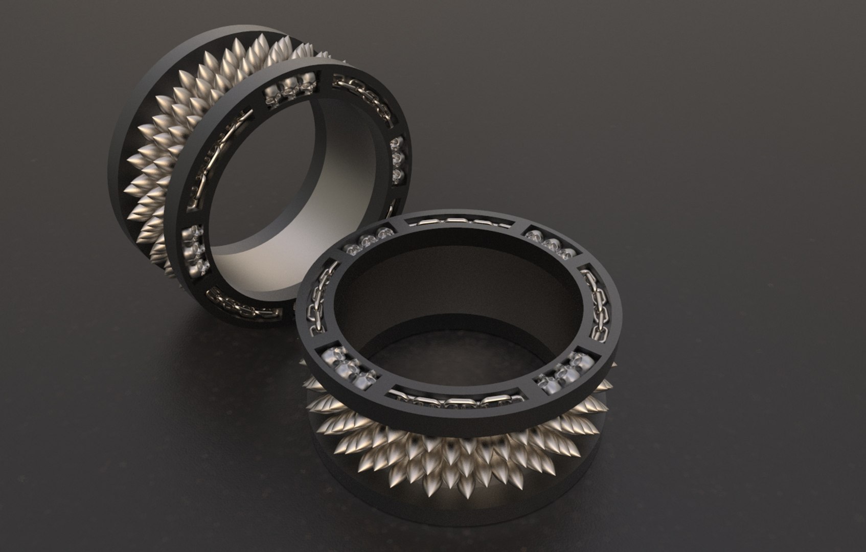 Dungeon Ring Skulls 3D Model - TurboSquid 1452193