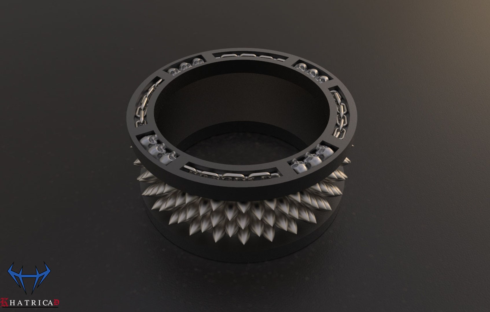 Dungeon Ring Skulls 3D Model - TurboSquid 1452193
