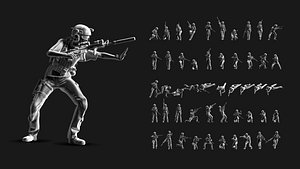 3D US Soldier Set 01