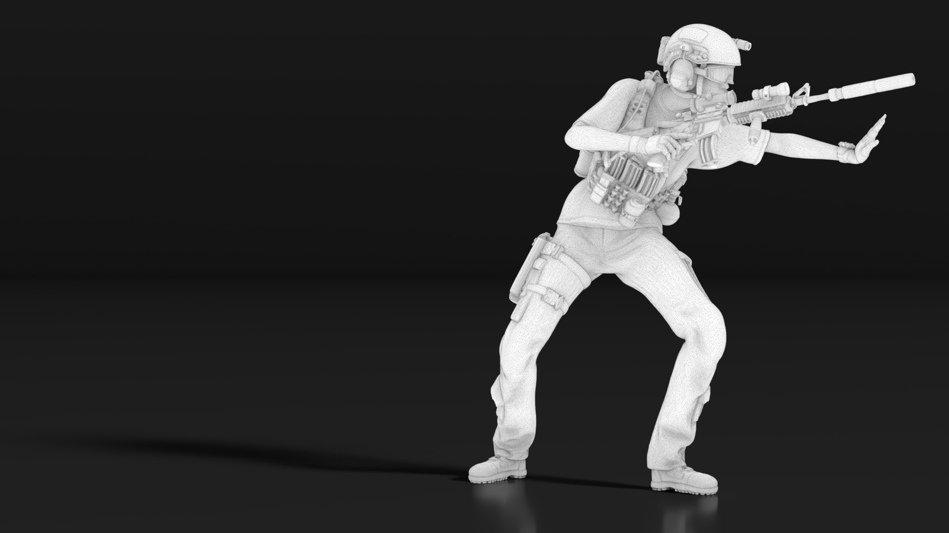 3D US Soldier Set 01 - TurboSquid 2170259