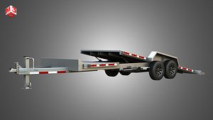 24 ft x 102 in Trailer Model 2025 3D model
