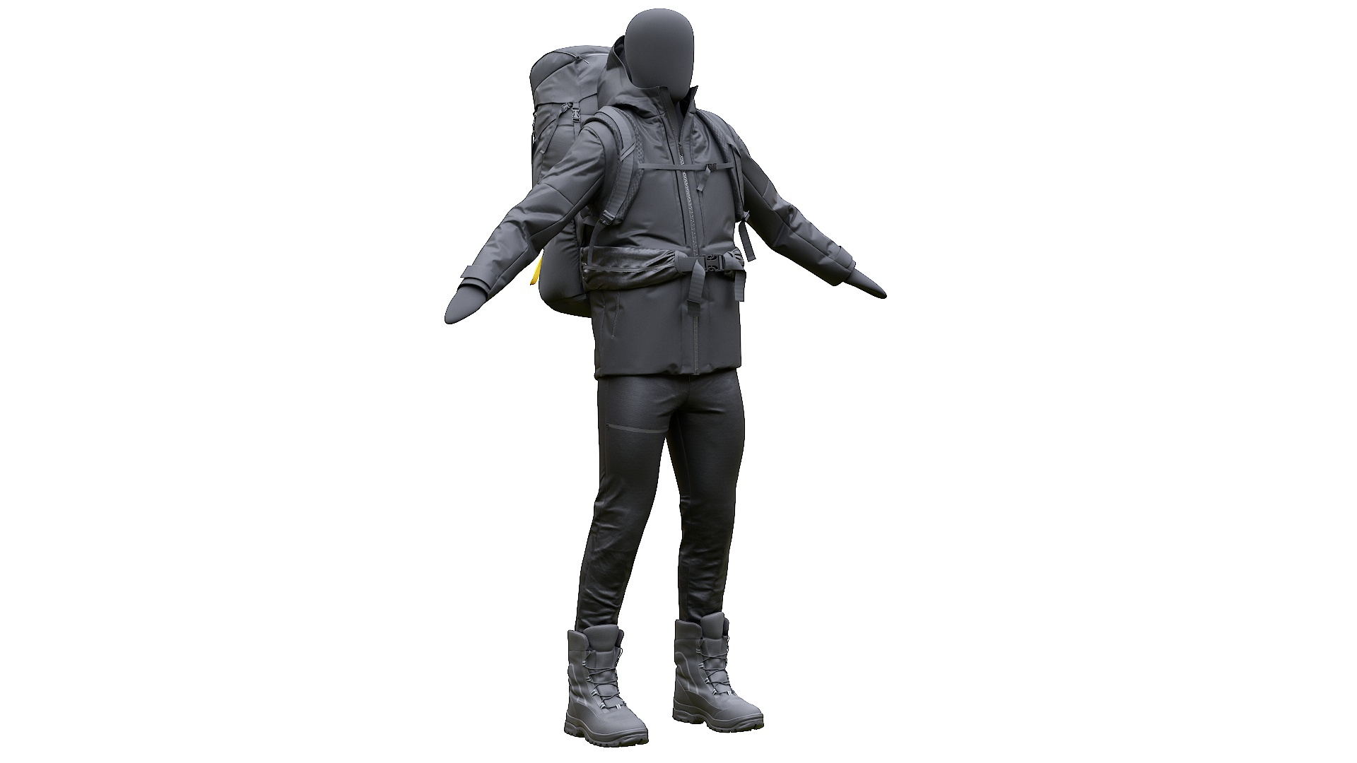 3D Man in Futuristic - Casual - Hiking - Business Collection - TurboSquid  1880998