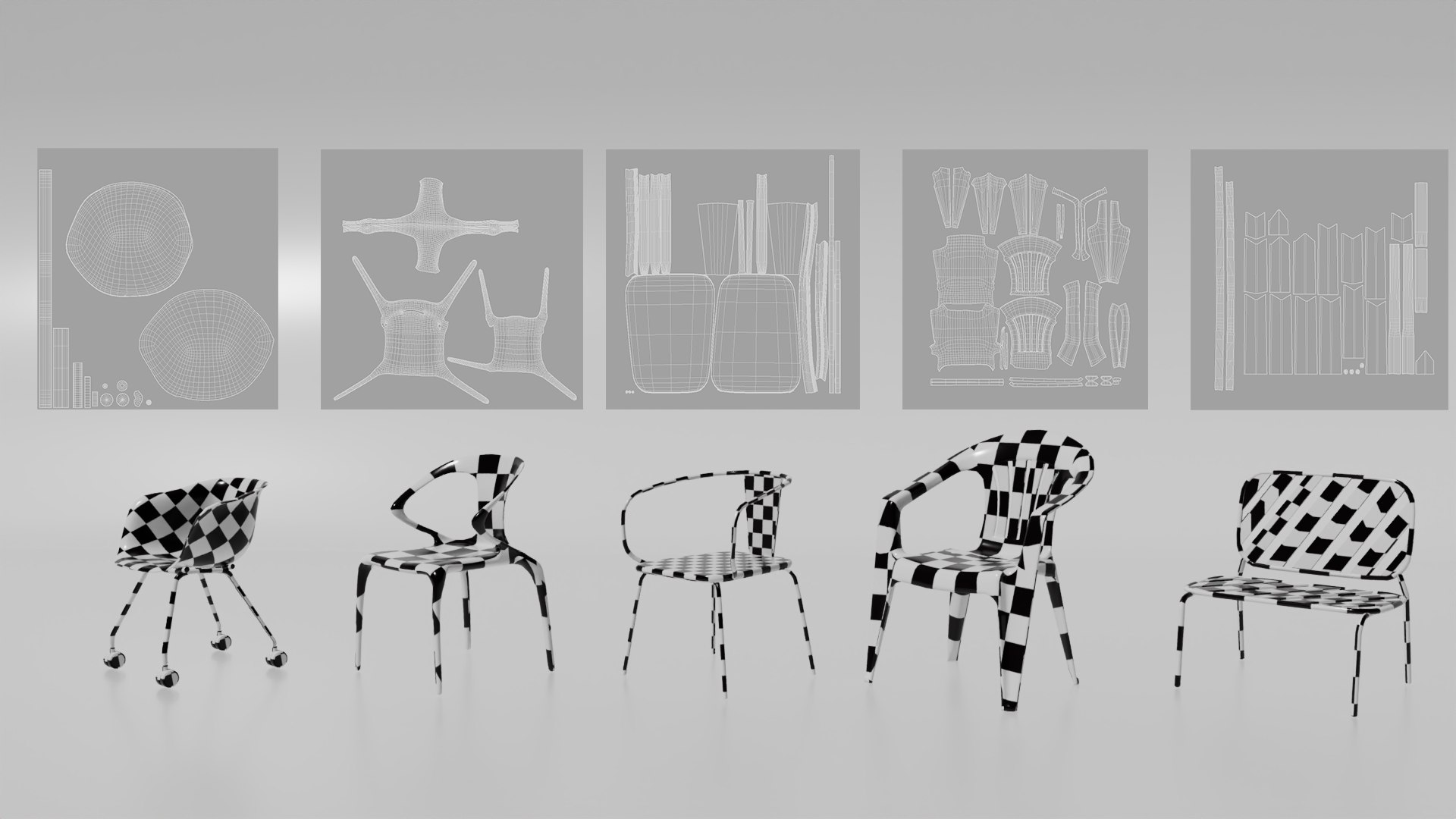 Pack - 5 Mid and low poly chair model https://p.turbosquid.com/ts-thumb/yV/nCt1vD/fw/uv_shaker/png/1721831503/1920x1080/fit_q87/ee0c8315e3cee51a95ca1a5feff4c089db695fa1/uv_shaker.jpg