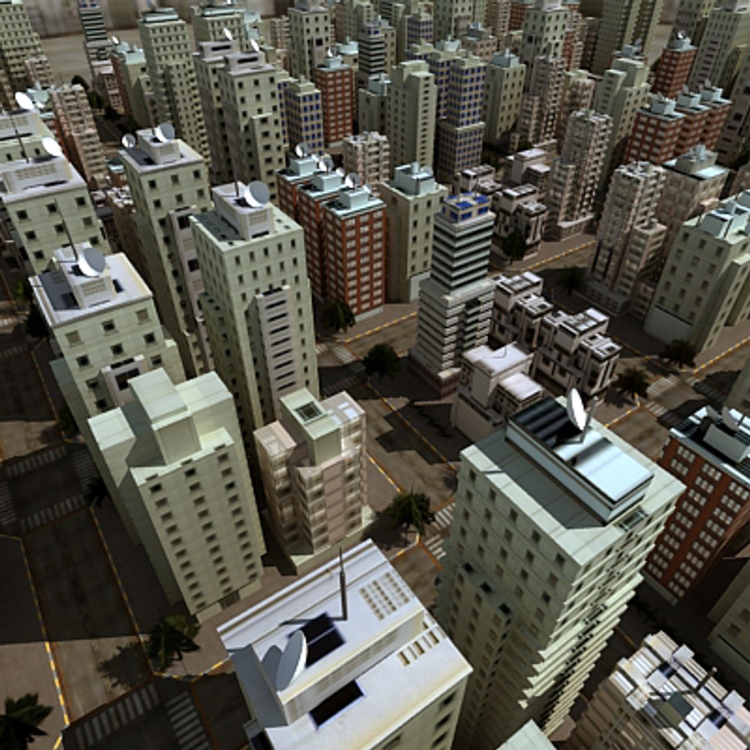 City Updated 3d 3ds