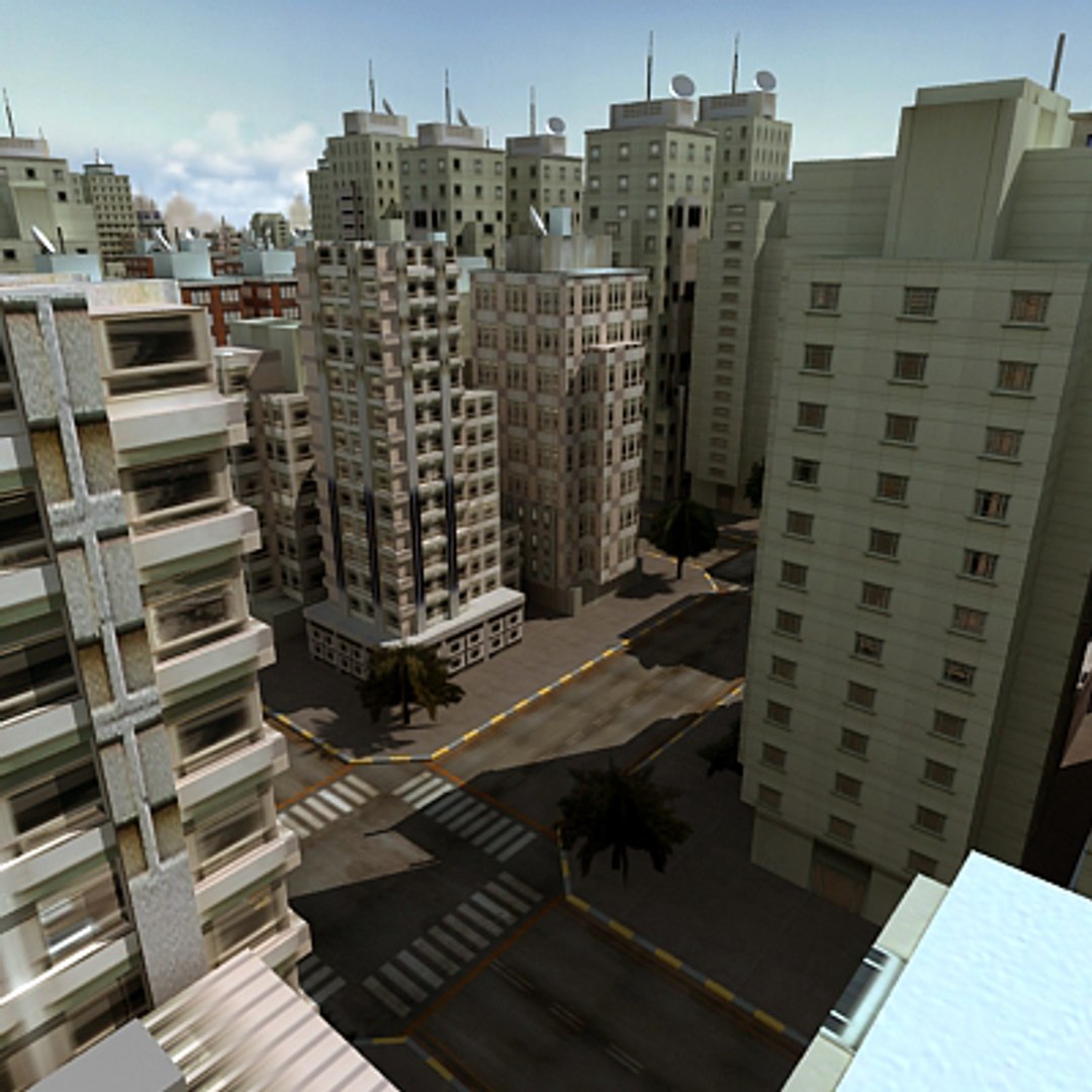 City Updated 3d 3ds