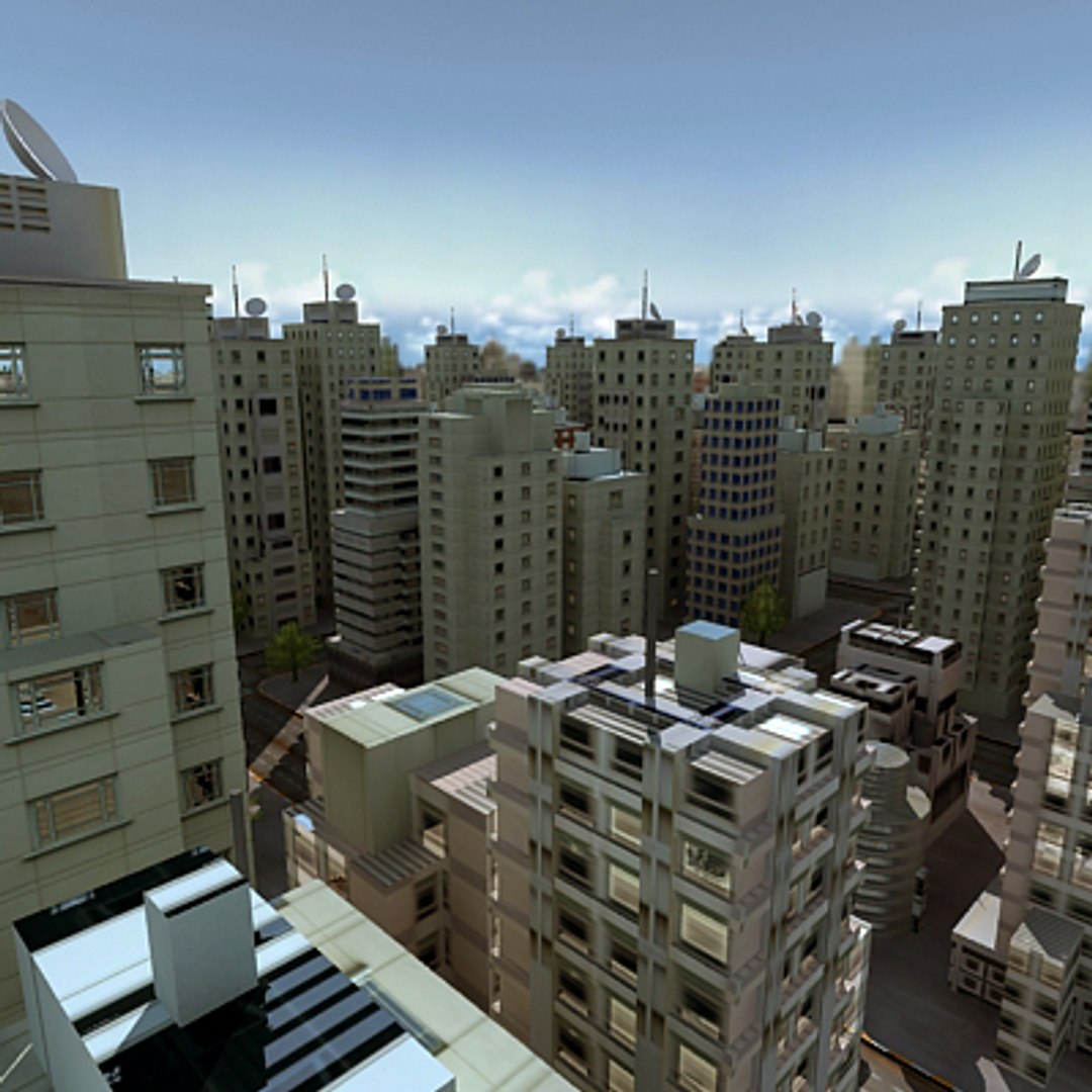 City Updated 3d 3ds