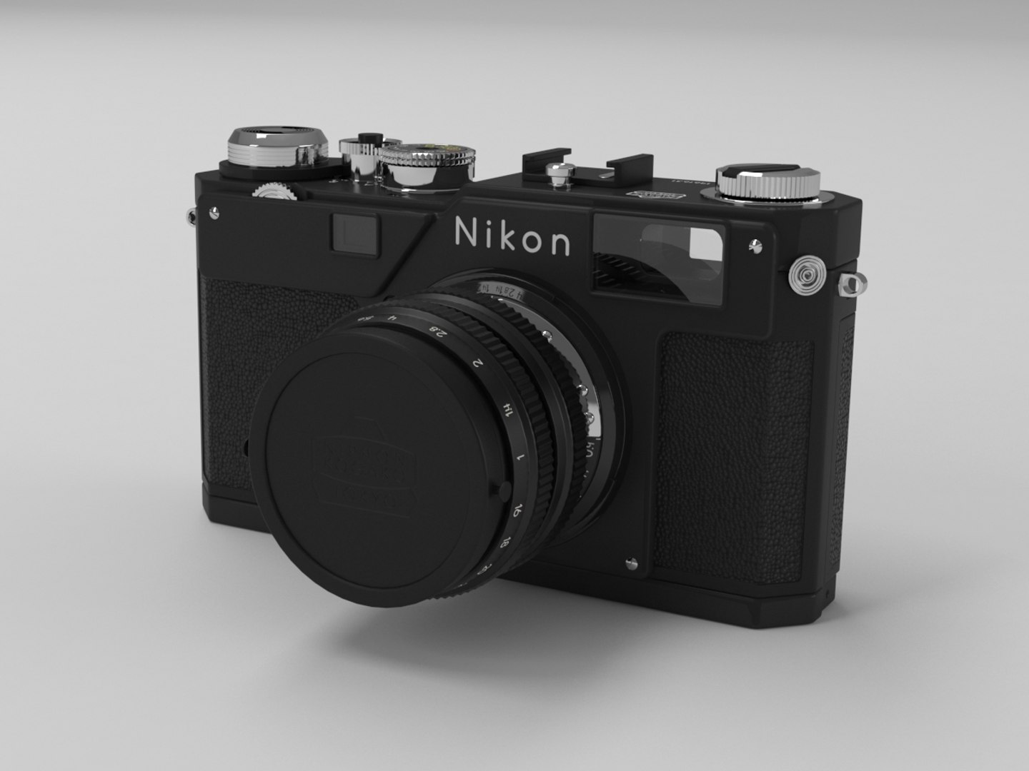 Camera Nikon Film 3D Model TurboSquid 1521435