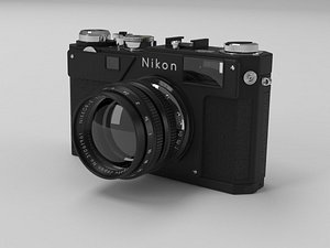 camera nikon film 3D model