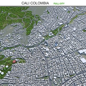 Cali City Colombia 3D model