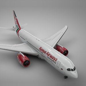 boeing 787 dreamliner kenya 3D