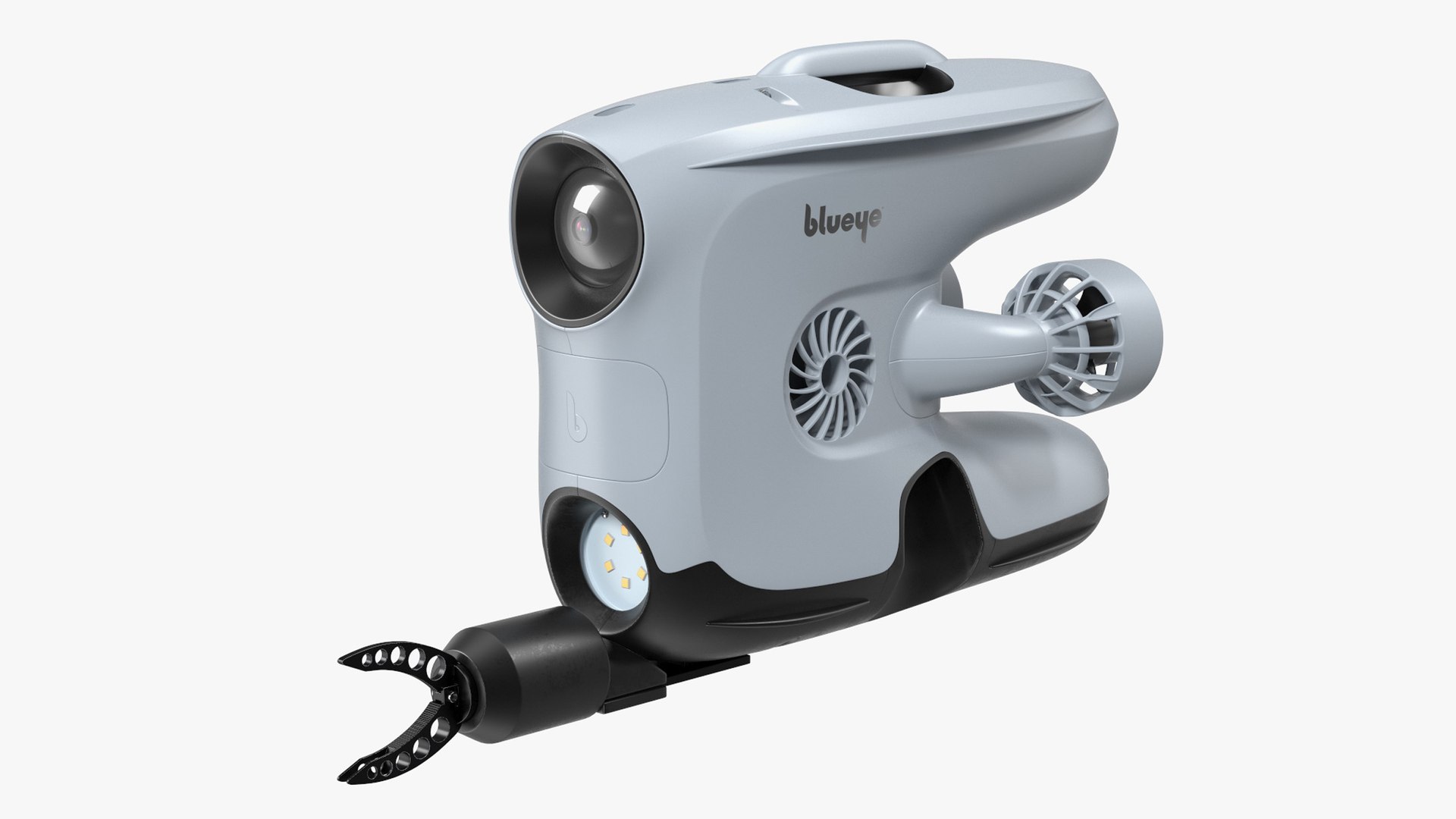 Blueye X3 Underwater Drone with Gripper Rigged for Cinema 4D 3D model preview