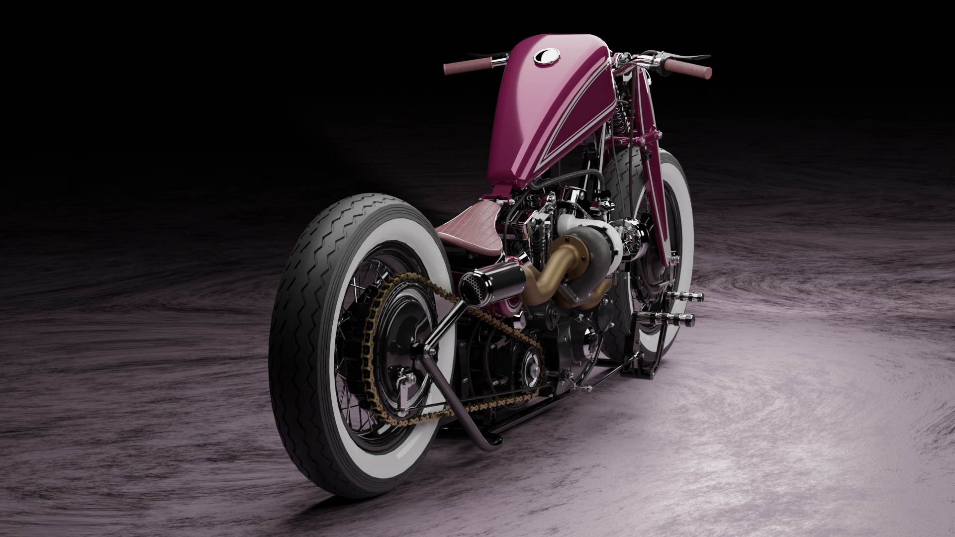 model motor custom bobber